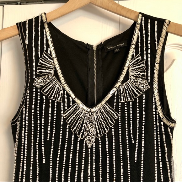 Caroline Morgan 1920s style beaded dress - Picture 2 of 12